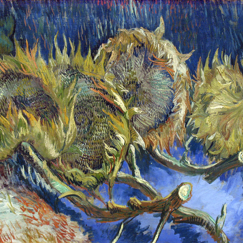 Vincent van Gogh's Four Withered Sunflowers (1887) 1000 Jigsaw Puzzle 3D Modell