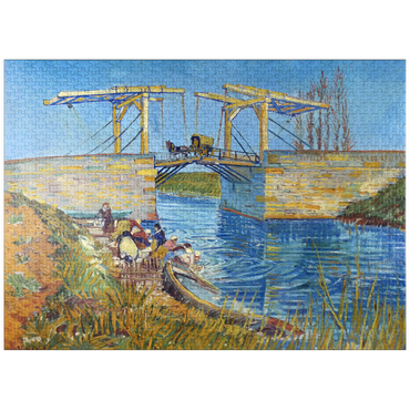 puzzleplate Vincent van Gogh's The Langlois Bridge at Arles with Women Washing (1888) 1000 Jigsaw Puzzle