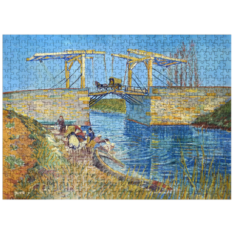 puzzleplate Vincent van Goghs The Langlois Bridge at Arles with Women Washing 1888 500 Jigsaw Puzzle