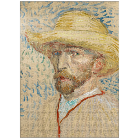 puzzleplate Vincent van Gogh's Self-Portrait with a Straw Hat (1887) 1000 Jigsaw Puzzle