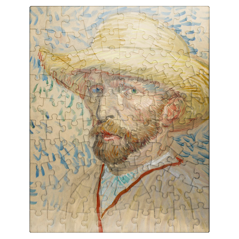 puzzleplate Vincent van Goghs Self-Portrait with a Straw Hat 1887 100 Jigsaw Puzzle