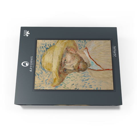 Vincent van Goghs Self-Portrait with a Straw Hat 1887 500 Jigsaw Puzzle box view1