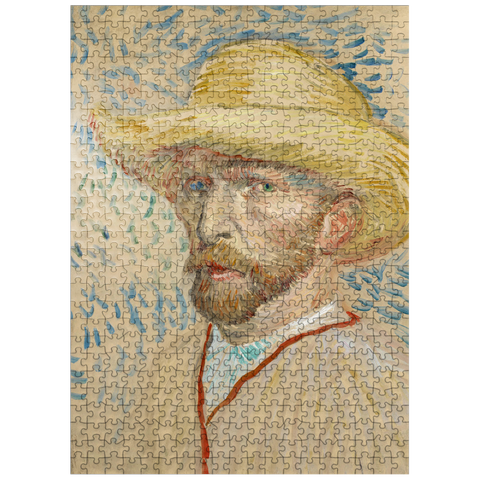 puzzleplate Vincent van Goghs Self-Portrait with a Straw Hat 1887 500 Jigsaw Puzzle