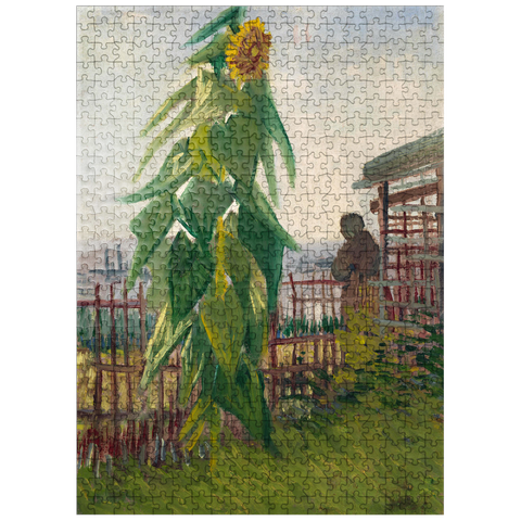puzzleplate Vincent van Goghs Allotment with Sunflower 1887 500 Jigsaw Puzzle