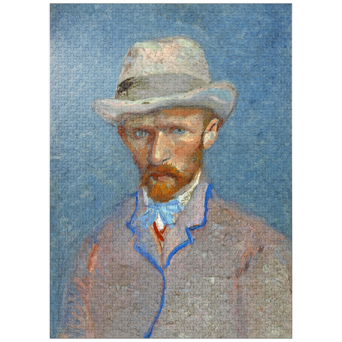 puzzleplate Vincent van Gogh's Self-portrait with a Gray Straw Hat (1887) 1000 Jigsaw Puzzle