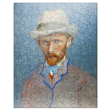 puzzleplate Vincent van Goghs Self-portrait with a Gray Straw Hat 1887 100 Jigsaw Puzzle