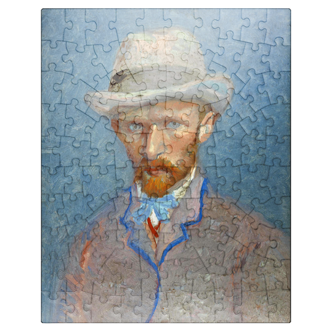 puzzleplate Vincent van Goghs Self-portrait with a Gray Straw Hat 1887 100 Jigsaw Puzzle