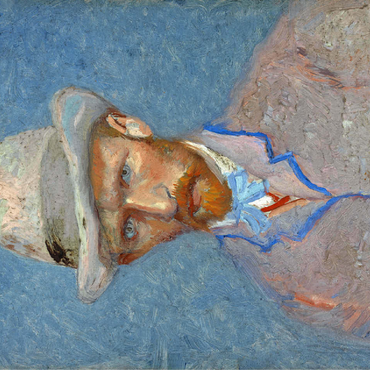 Vincent van Goghs Self-portrait with a Gray Straw Hat 1887 100 Jigsaw Puzzle 3D Modell