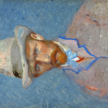 Vincent van Goghs Self-portrait with a Gray Straw Hat 1887 500 Jigsaw Puzzle 3D Modell