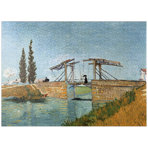 puzzleplate Vincent van Gogh's Langlois Bridge at Arles (1888) 1000 Jigsaw Puzzle