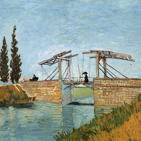 Vincent van Gogh's Langlois Bridge at Arles (1888) 1000 Jigsaw Puzzle 3D Modell
