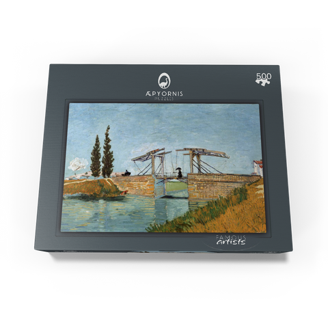 Vincent van Goghs Langlois Bridge at Arles 1888 500 Jigsaw Puzzle box view1