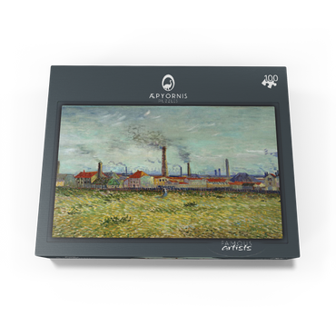 Vincent van Goghs Factories at Clichy 1887 100 Jigsaw Puzzle box view1