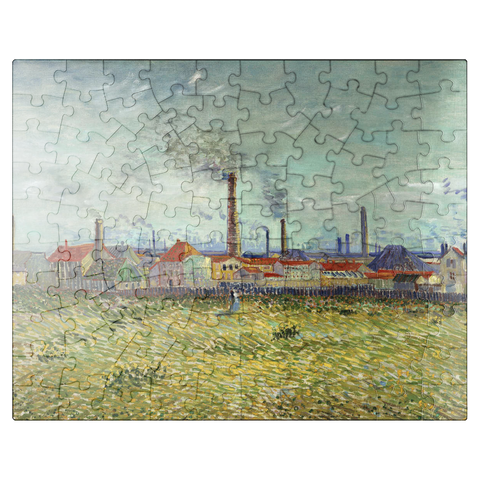 puzzleplate Vincent van Goghs Factories at Clichy 1887 100 Jigsaw Puzzle