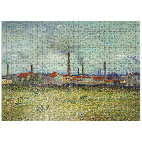 puzzleplate Vincent van Goghs Factories at Clichy 1887 500 Jigsaw Puzzle