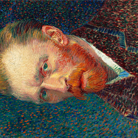 Self-Portrait (1887) by Vincent van Gogh 1000 Jigsaw Puzzle 3D Modell