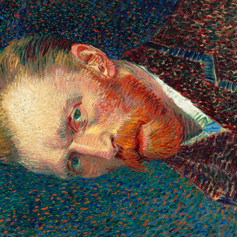 Self-Portrait 1887 by Vincent van Gogh 500 Jigsaw Puzzle 3D Modell