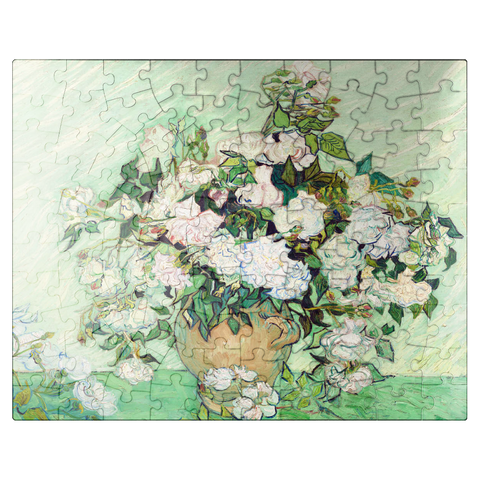 puzzleplate Roses 1890 by Vincent van Gogh 100 Jigsaw Puzzle