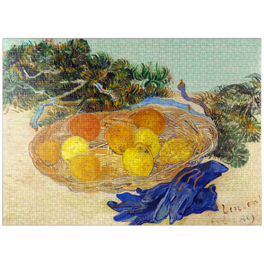 puzzleplate Still Life of Oranges and Lemons with Blue Gloves (1889) by Vincent van Gogh 1000 Jigsaw Puzzle