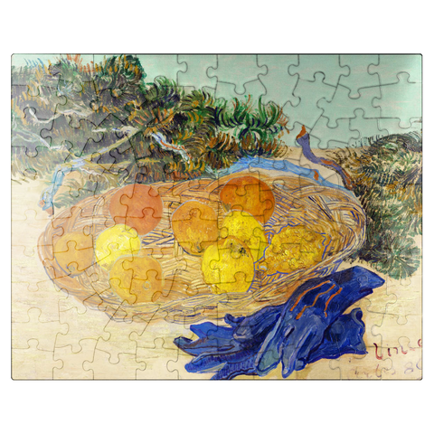puzzleplate Still Life of Oranges and Lemons with Blue Gloves 1889 by Vincent van Gogh 100 Jigsaw Puzzle