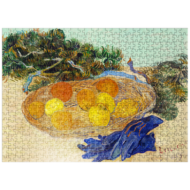puzzleplate Still Life of Oranges and Lemons with Blue Gloves 1889 by Vincent van Gogh 500 Jigsaw Puzzle