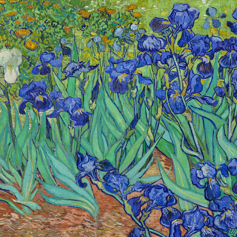 Irises 1889 by Vincent van Gogh 100 Jigsaw Puzzle 3D Modell