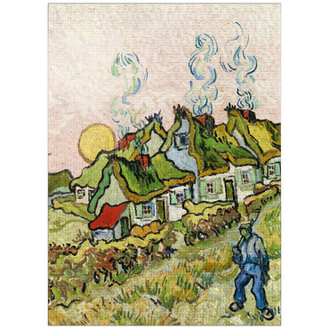 puzzleplate Houses and Figure (1890) by Vincent van Gogh 1000 Jigsaw Puzzle