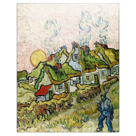 puzzleplate Houses and Figure 1890 by Vincent van Gogh 100 Jigsaw Puzzle