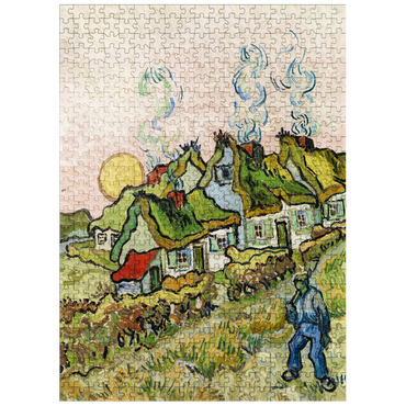 puzzleplate Houses and Figure 1890 by Vincent van Gogh 500 Jigsaw Puzzle