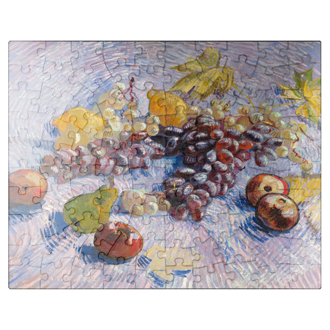 puzzleplate Grapes Lemons Pears and Apples 1887 by Vincent van Gogh 100 Jigsaw Puzzle