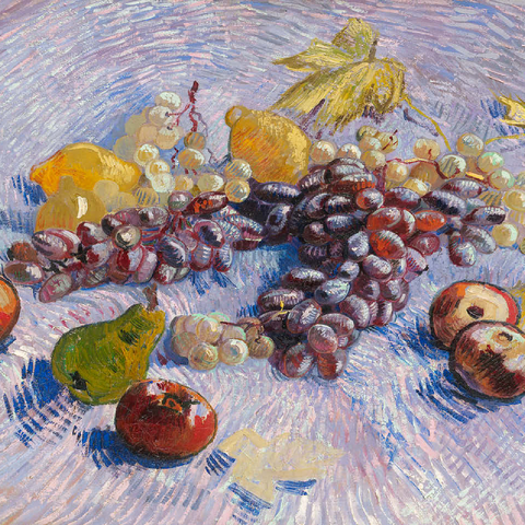 Grapes Lemons Pears and Apples 1887 by Vincent van Gogh 100 Jigsaw Puzzle 3D Modell