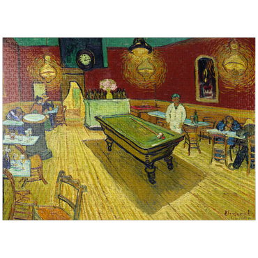 puzzleplate Le café de nuit (The Night Café) (1888) by Vincent van Gogh 1000 Jigsaw Puzzle