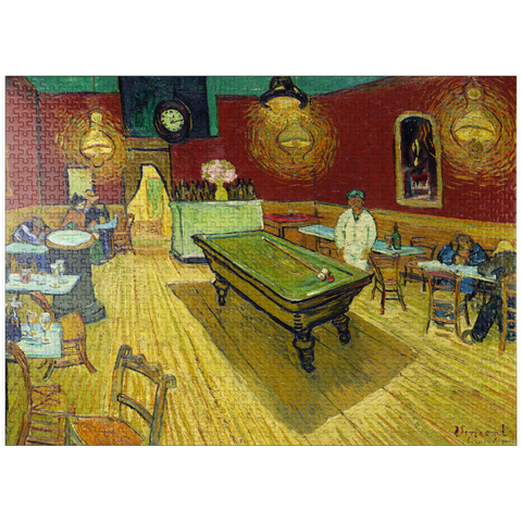 puzzleplate Le café de nuit (The Night Café) (1888) by Vincent van Gogh 1000 Jigsaw Puzzle
