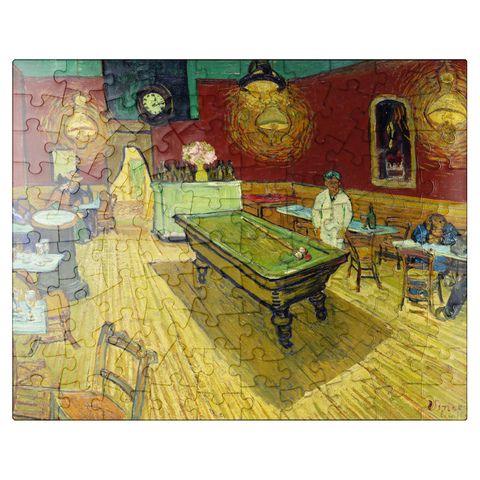 puzzleplate Le café de nuit The Night Café 1888 by Vincent van Gogh 100 Jigsaw Puzzle