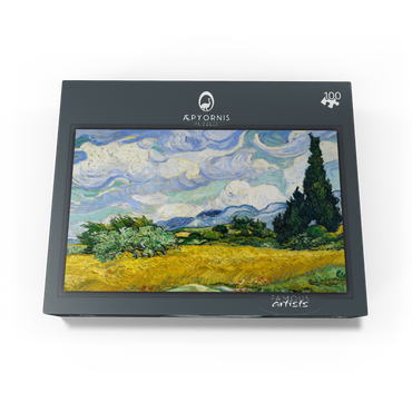 Wheat Field with Cypresses 1889 by Vincent van Gogh 100 Jigsaw Puzzle box view1