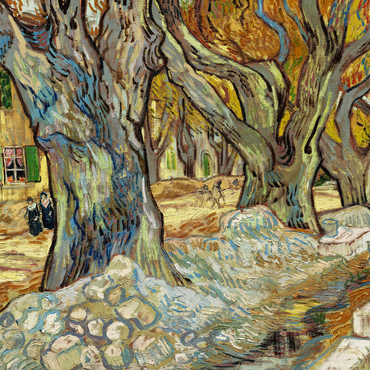 The Large Plane Trees (Road Menders at Saint-Rémy) (1889) by Vincent van Gogh 1000 Jigsaw Puzzle 3D Modell