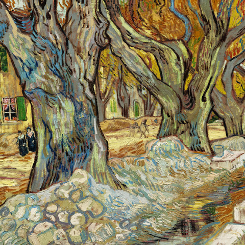 The Large Plane Trees Road Menders at Saint-Rémy 1889 by Vincent van Gogh 100 Jigsaw Puzzle 3D Modell
