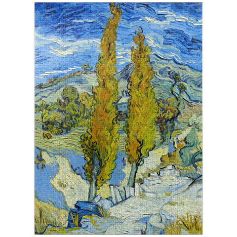 puzzleplate The Poplars at Saint-Rémy (1889) by Vincent van Gogh 1000 Jigsaw Puzzle