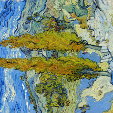 The Poplars at Saint-Rémy (1889) by Vincent van Gogh 1000 Jigsaw Puzzle 3D Modell