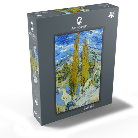The Poplars at Saint-Rémy 1889 by Vincent van Gogh 100 Jigsaw Puzzle box view1