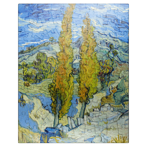 puzzleplate The Poplars at Saint-Rémy 1889 by Vincent van Gogh 100 Jigsaw Puzzle