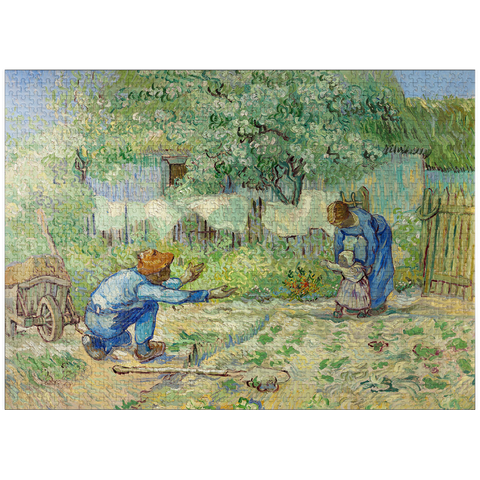 puzzleplate First Steps, after Millet (1890) by Vincent van Gogh 1000 Jigsaw Puzzle