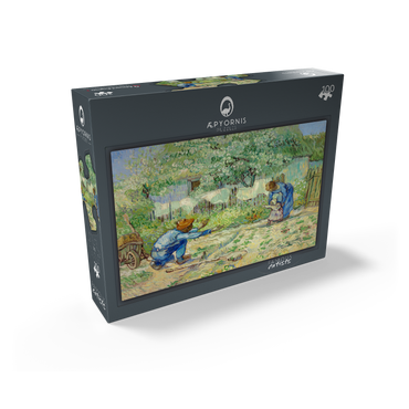 First Steps after Millet 1890 by Vincent van Gogh 100 Jigsaw Puzzle box view1