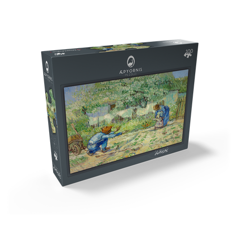 First Steps after Millet 1890 by Vincent van Gogh 100 Jigsaw Puzzle box view1
