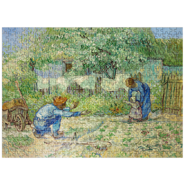 puzzleplate First Steps after Millet 1890 by Vincent van Gogh 500 Jigsaw Puzzle