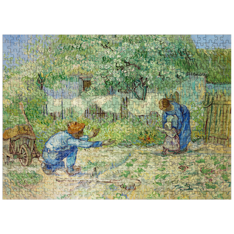 puzzleplate First Steps after Millet 1890 by Vincent van Gogh 500 Jigsaw Puzzle