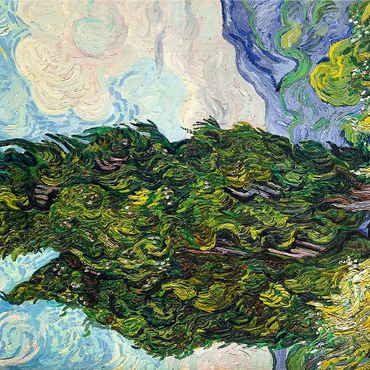 Cypresses (1889) by Vincent van Gogh 1000 Jigsaw Puzzle 3D Modell
