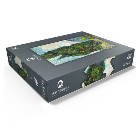 Cypresses 1889 by Vincent van Gogh 100 Jigsaw Puzzle box view1
