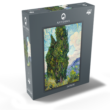Cypresses 1889 by Vincent van Gogh 100 Jigsaw Puzzle box view1
