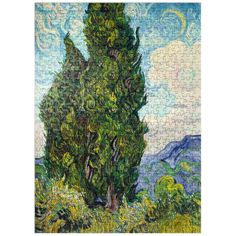 puzzleplate Cypresses 1889 by Vincent van Gogh 500 Jigsaw Puzzle